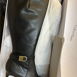 Calvin Klein Wide Calf, Black, Size 11 w Box